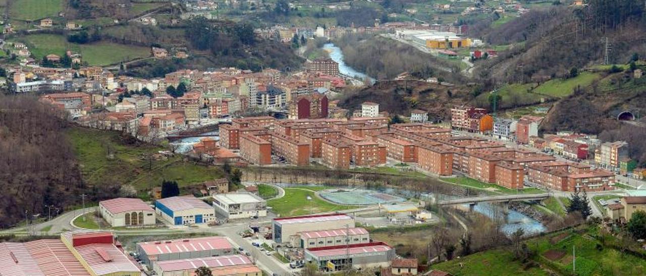 La barriada del Serrallo y Sotrondio.