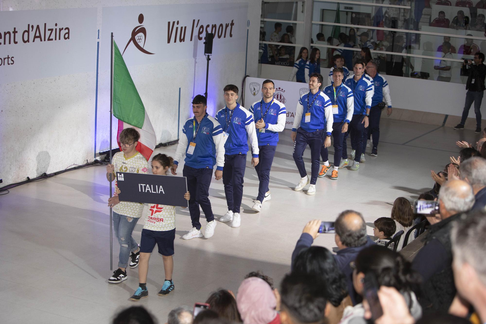 Las mejores imágenes de la gala inaugural del Mundial de Pilota de Alzira