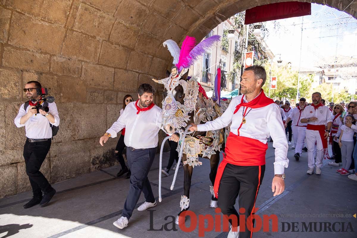 Recorrido Caballos del Vino día dos de mayo en Caravaca