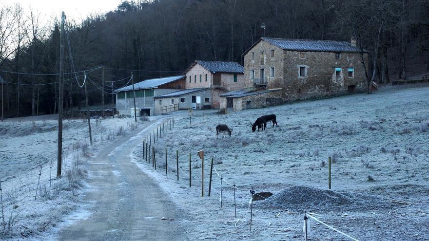 Temperatures sota zero a tota la demarcació i paisatges gebrats