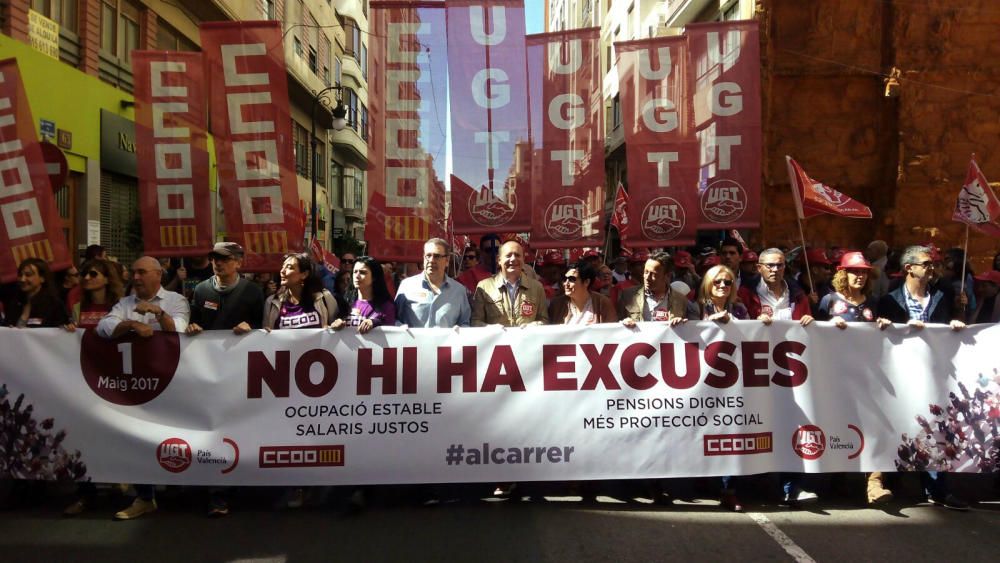 Manifestación del Día del Trabajo en València