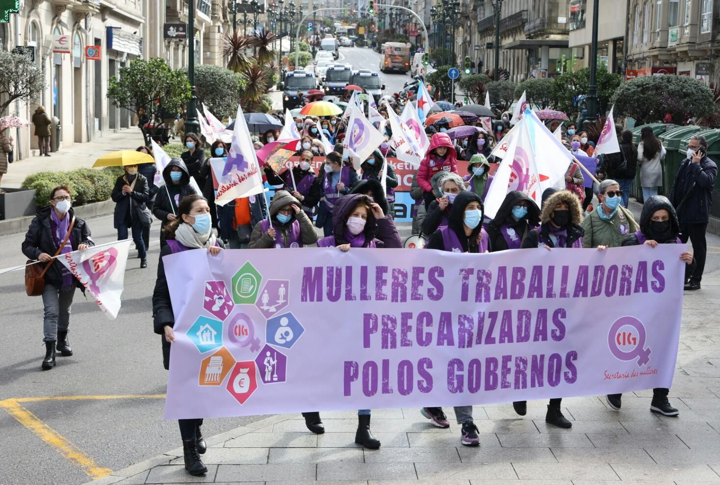 Manifestación de la CIG por el 8M en Vigo