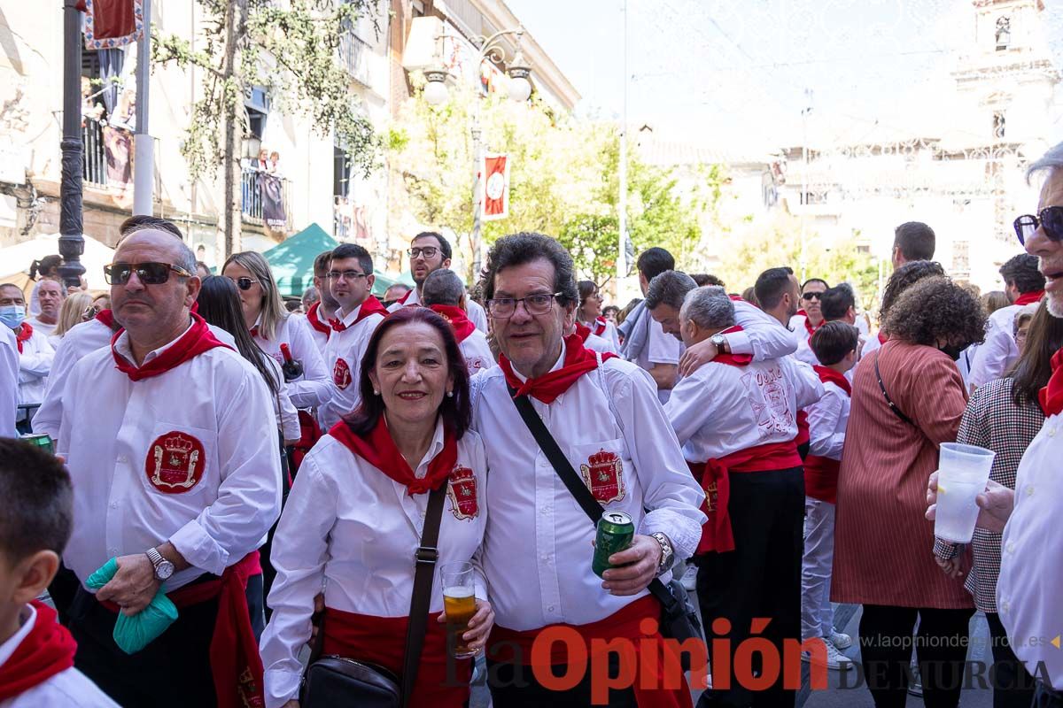 Recorrido Caballos del Vino día dos de mayo en Caravaca