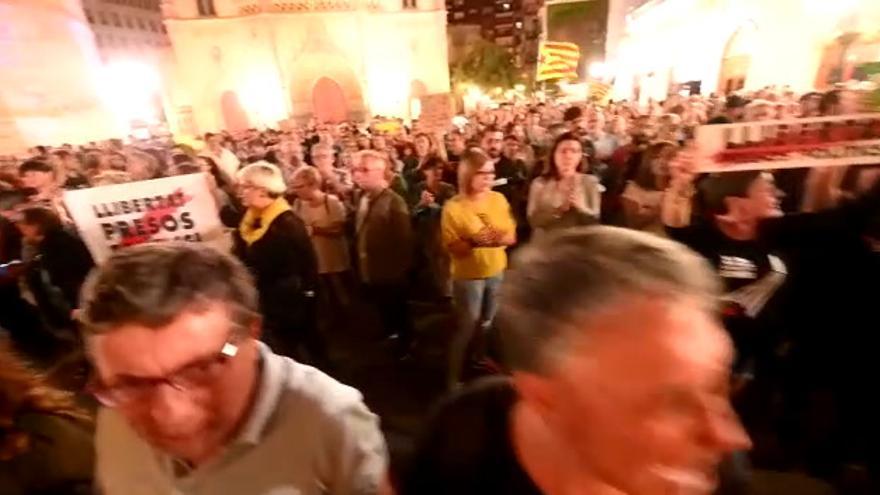 Concentración en Castelló contra la sentencia del procés