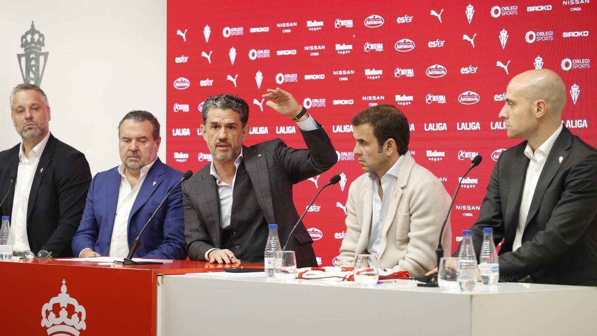 Un momento de la última junta de accionistas del Sporting.