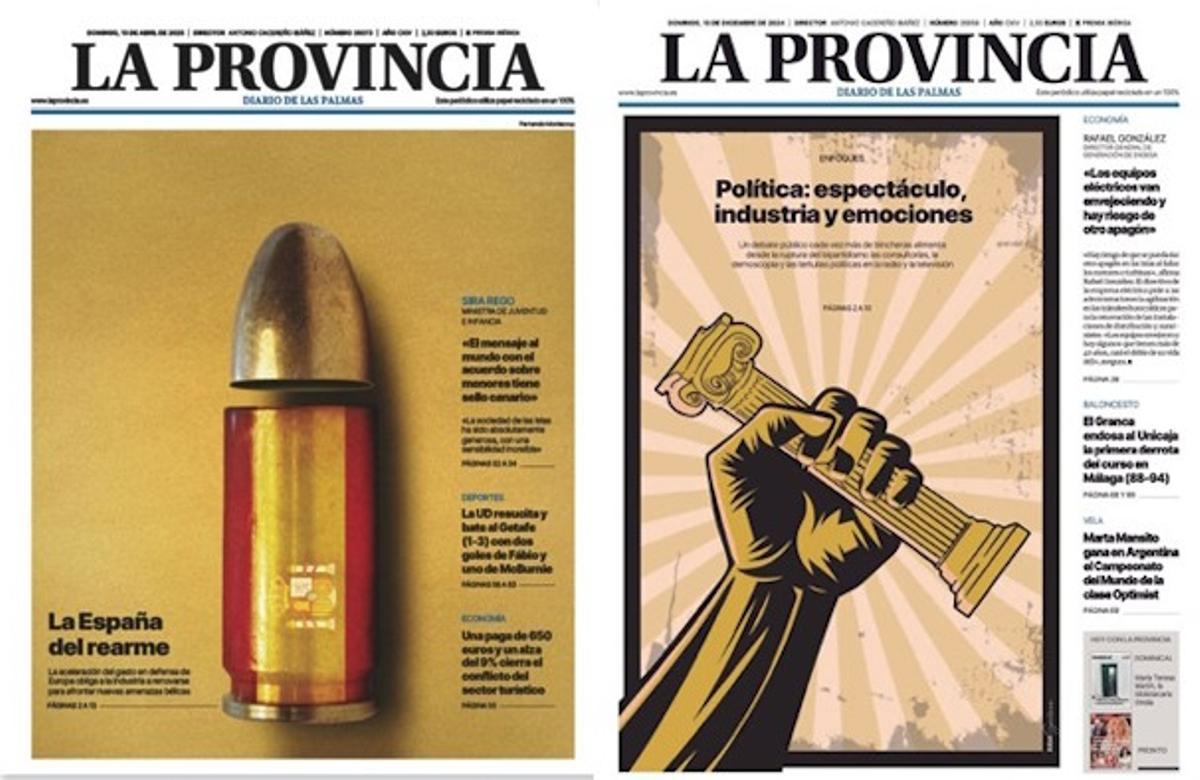 Portadas de La Provincia.