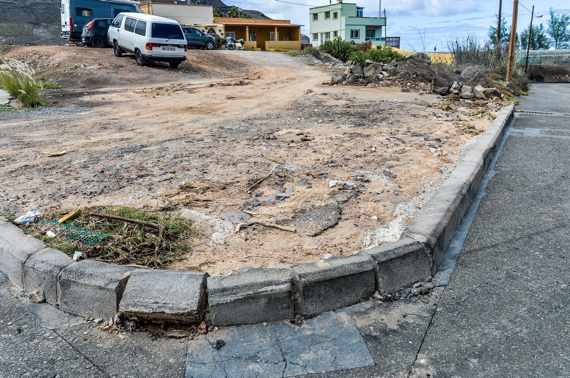 Barrio de Cañada Honda tras el paso del temporal Hermine