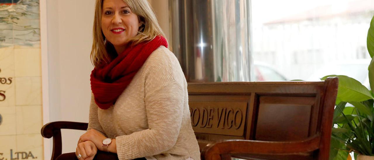 Carmen Santos, secretaria Xeral de Podemos en Galicia // J. Lores