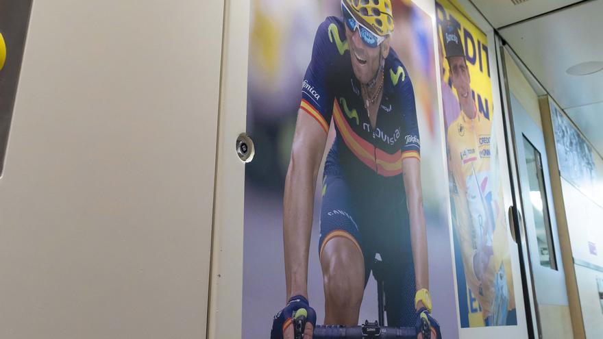 Valverde, protagonista de una exposición de Renfe sobre el Tour de Francia