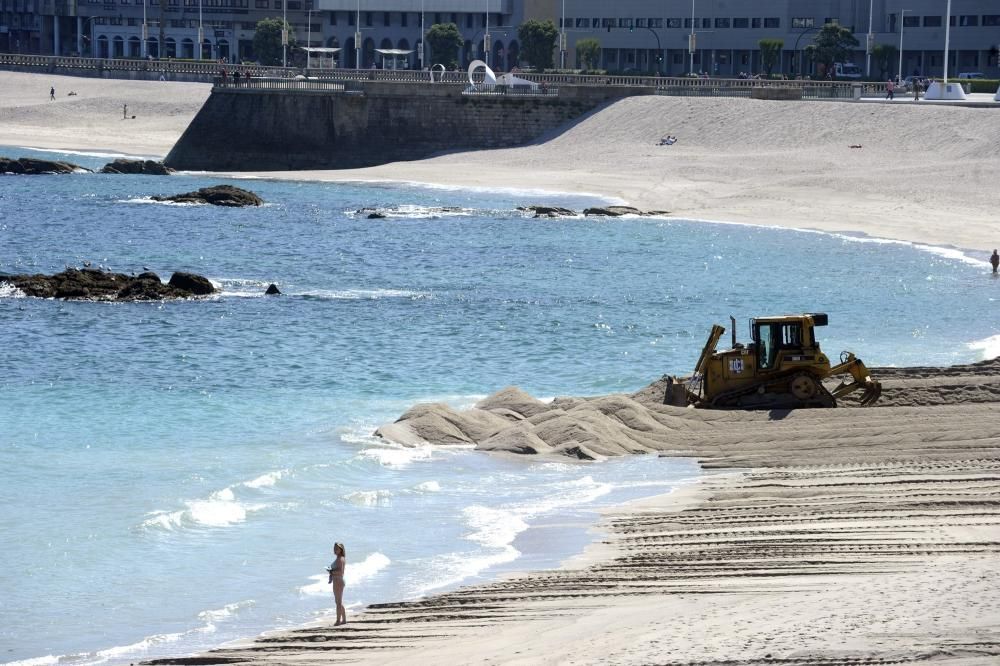 Día de playa en A Coruña