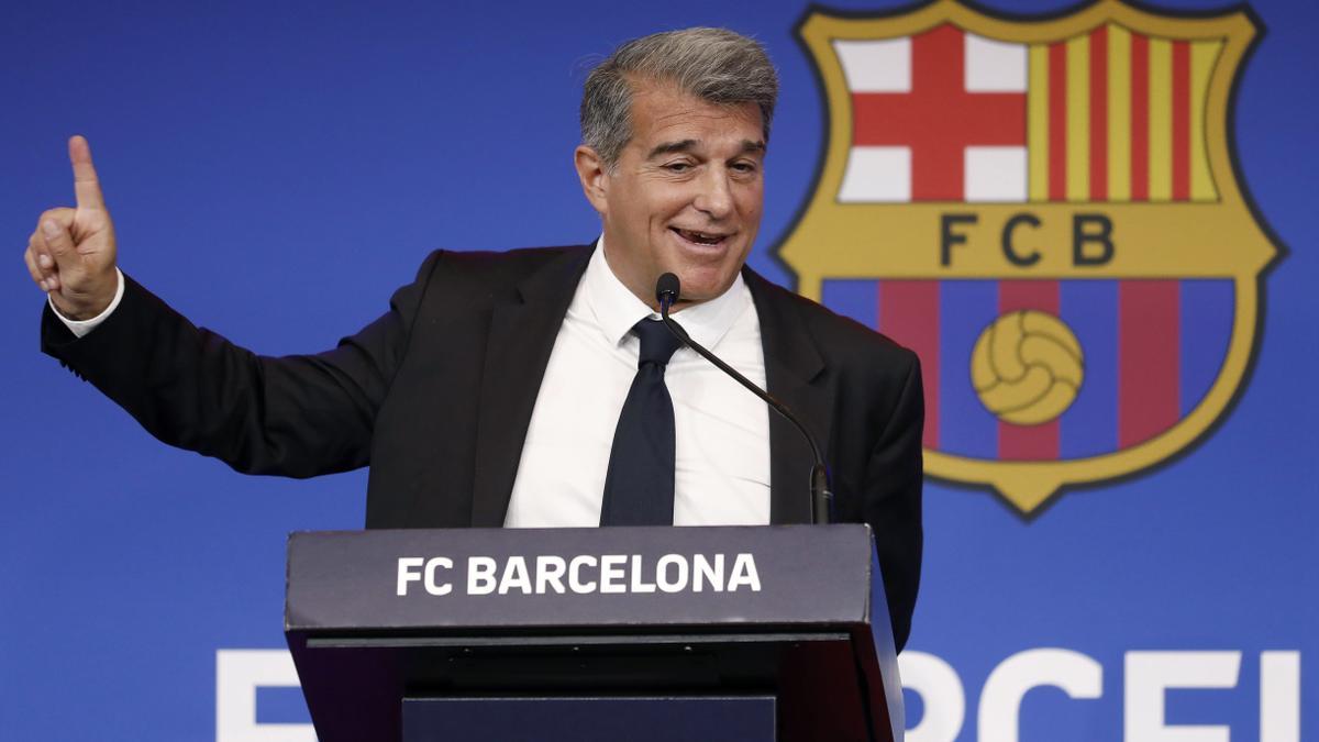 El presidente del FC Barcelona, Joan Laporta.