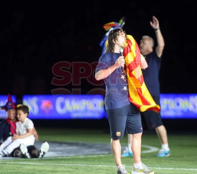 El Camp Nou acogió la fiesta de la Liga