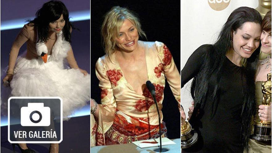 Bjork, Cameron Diaz y Angelina Jolie.