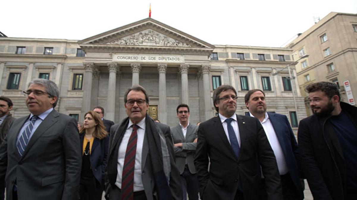 Puigdemont: Avui el Congrés dels Diputats escriurà una pàgina vergonyant del parlamentarisme espanyol