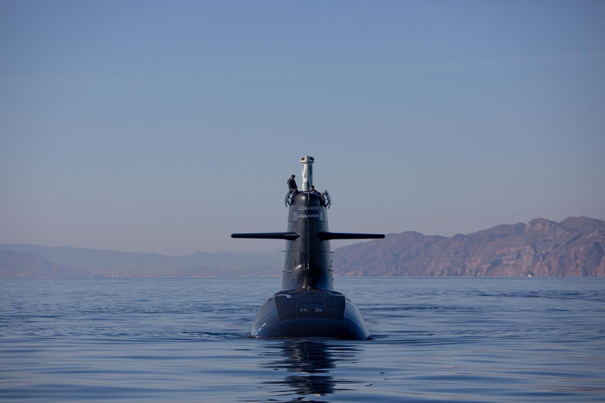 Últimas pruebas del submarino S-81 en Cartagena