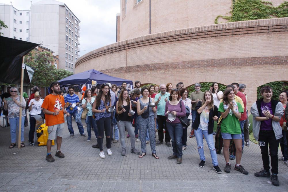 Acaba l''acampada a favor dels refugiats a Girona