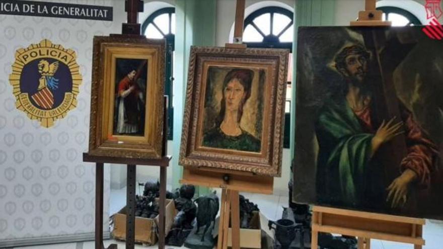 Incautan obras falsas de Modigliani, El Greco y Goya en venta por 12 millones