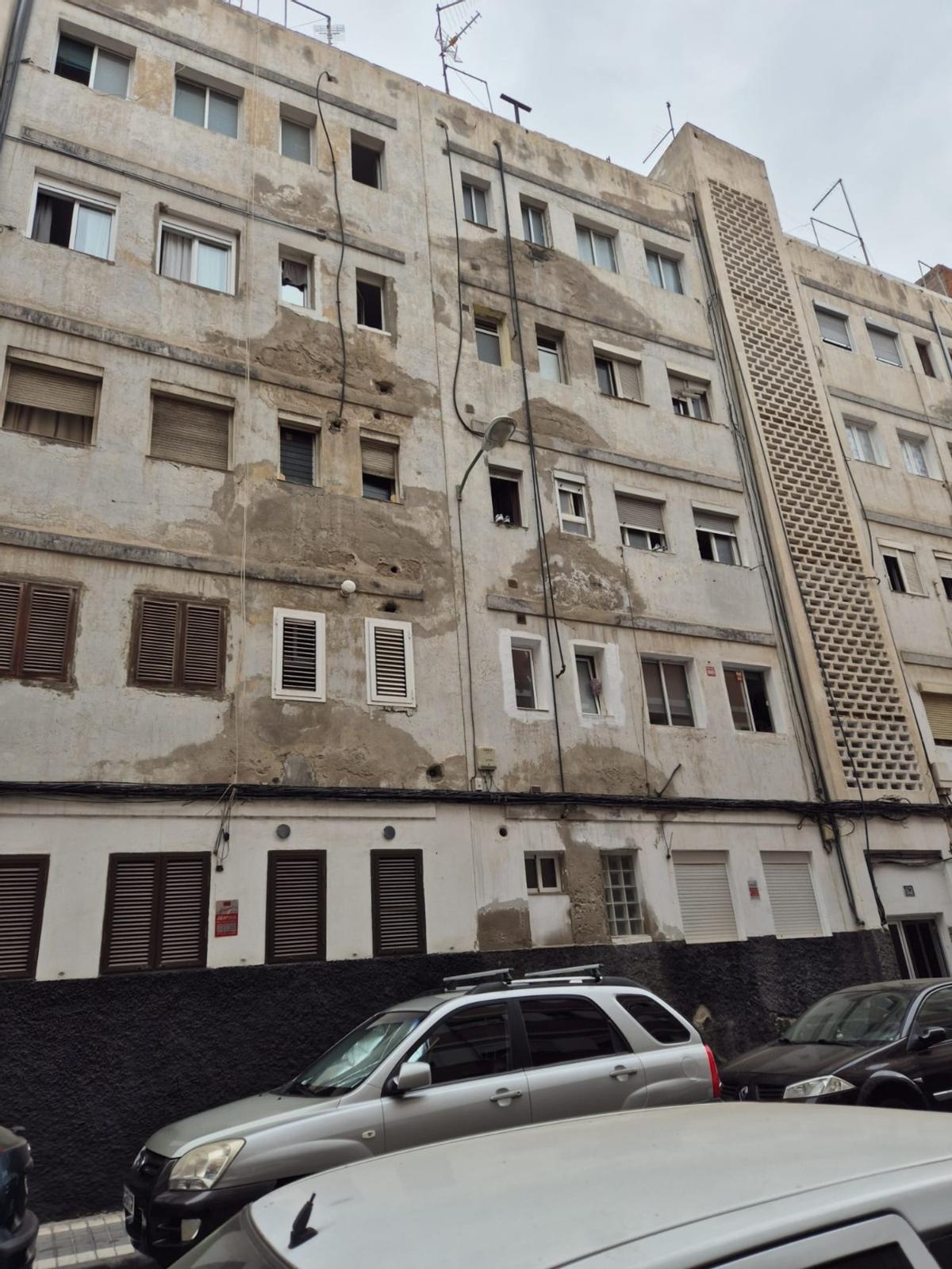 Deterioro de viviendas en la barriada de San Francisco de Las Palmas de Gran Canaria