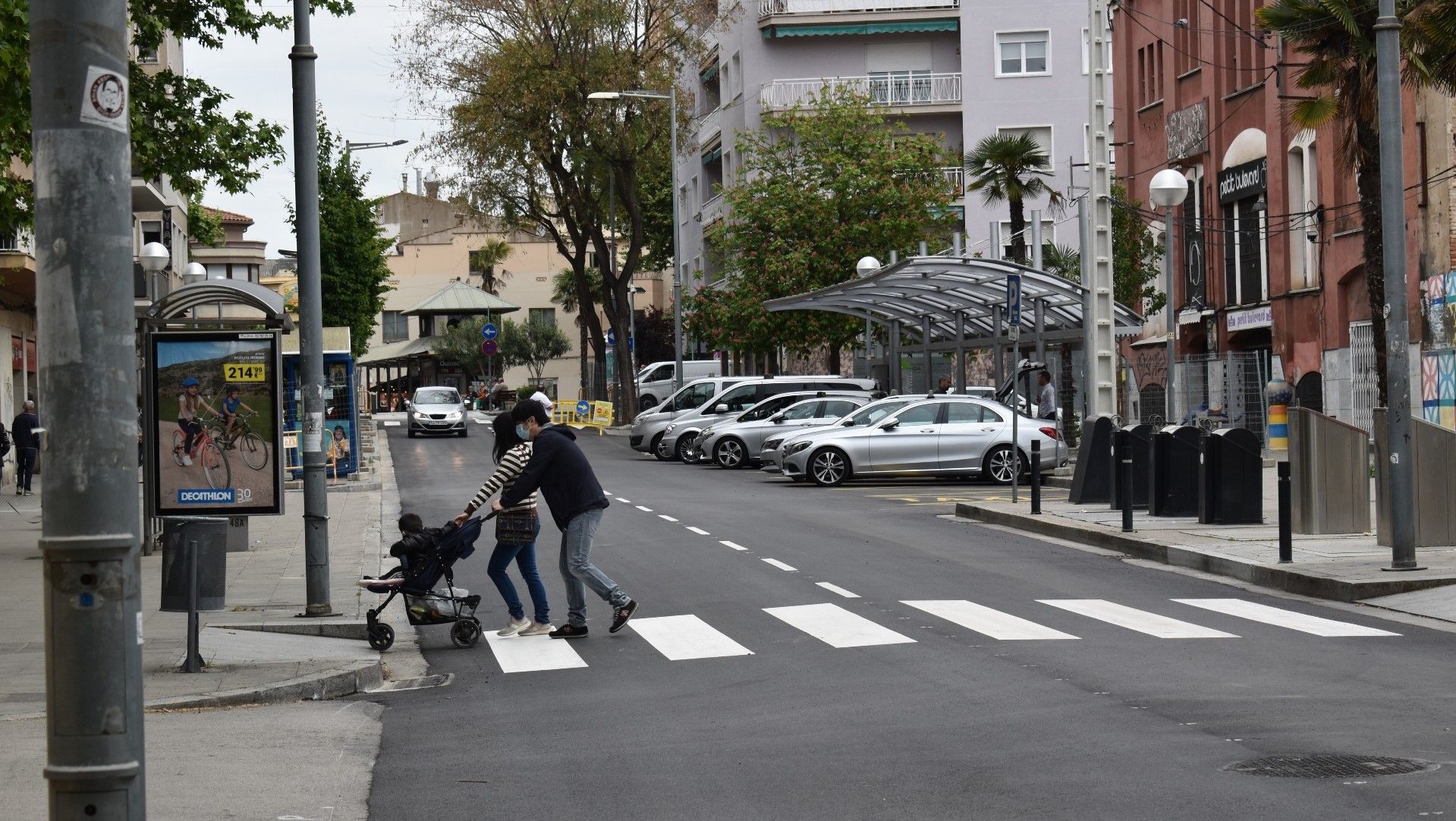 La avenida de la Llibertat de Mollet del Vallès.