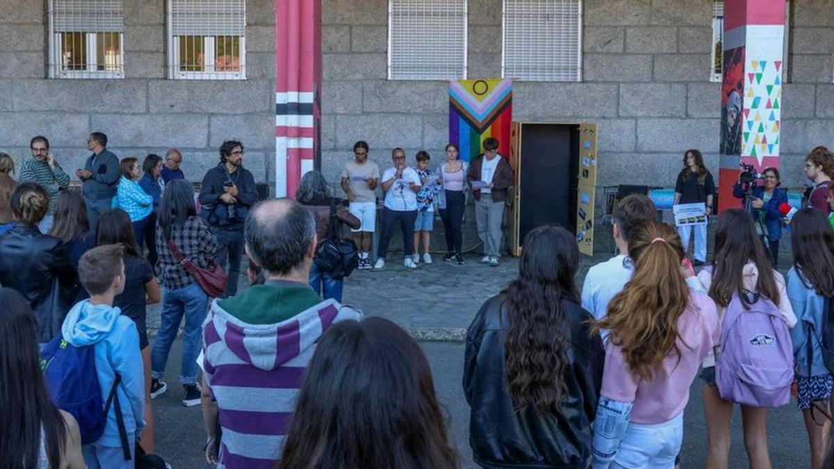 Un momento de la lectura del Castro Alobre |