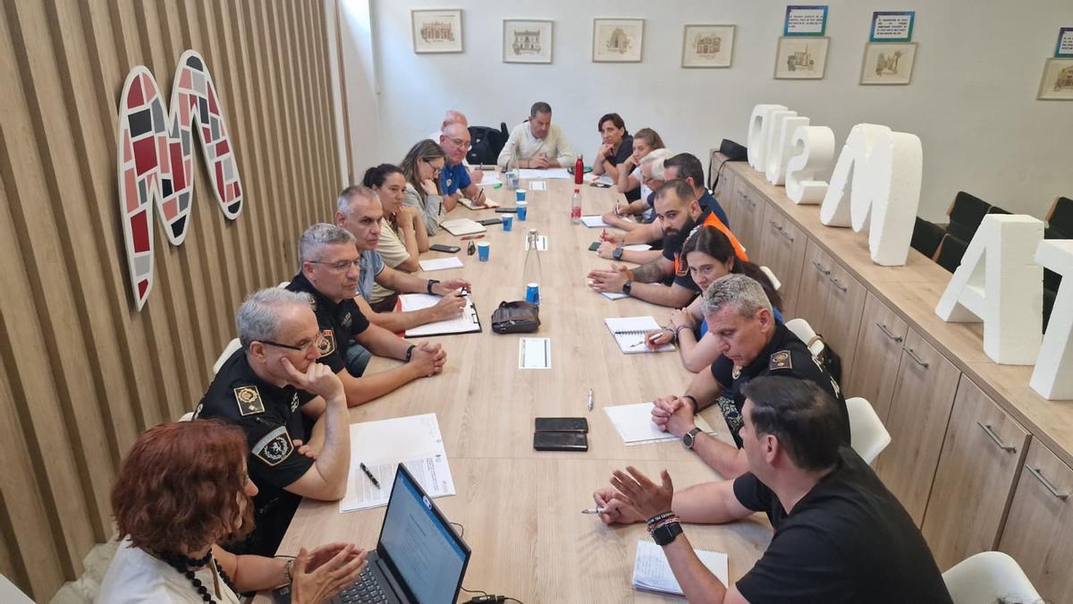 Reunión de la comisión de emergencias en la Mancomunitat de l'Horta Sud.