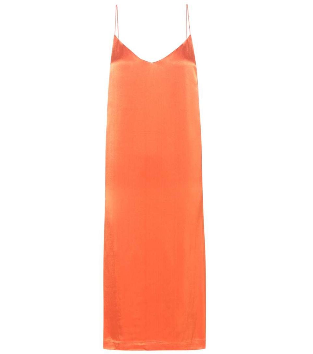 Vestidos ligeros para sobrevivir al calor: naranja liso