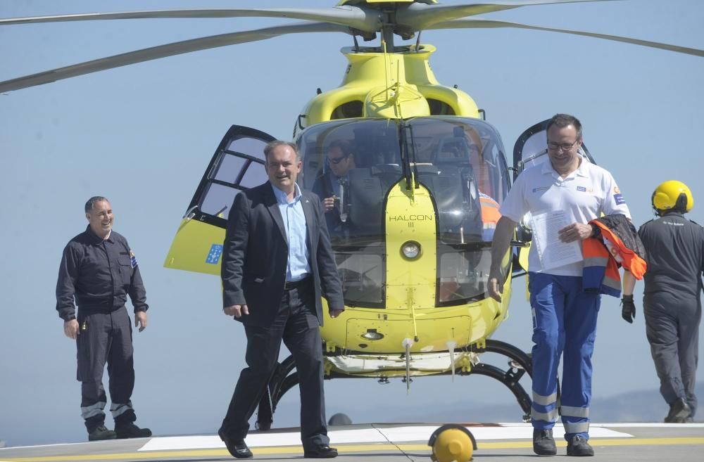 El Hospital de A Coruña estrena su helipuerto