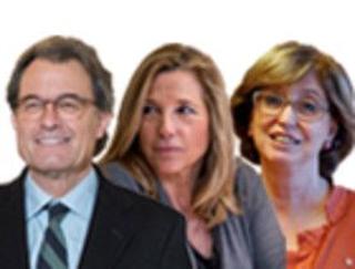 Artur Mas, Joana Ortega e Irene Rigau