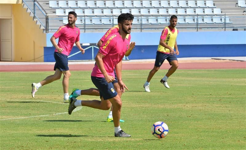 Fase final del entrenamiento de la UD Las Palmas