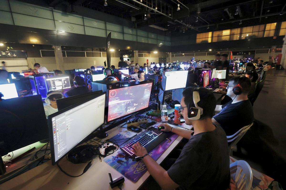 Jugadores en el Open World Now Festival de València, en una imagen de archivo.