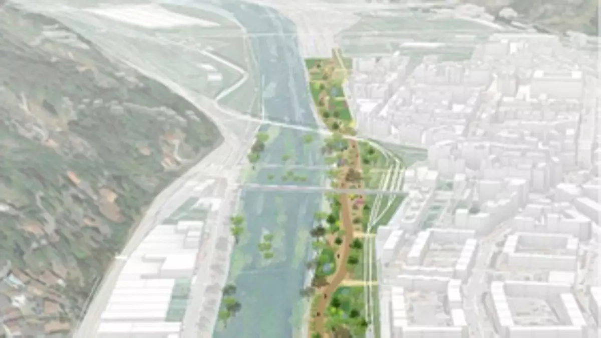 El ambicioso plan urbanístico de Mieres: el futuro de la ciudad pasa por soterrar 1,3 kilómetros de la autovía y crear un gran parque lineal