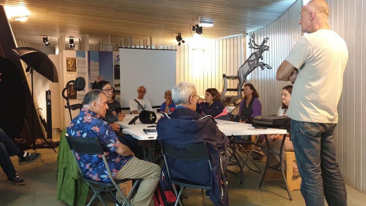 Una de las reuniones durante el desarrollo de las piezas audiovisuales.