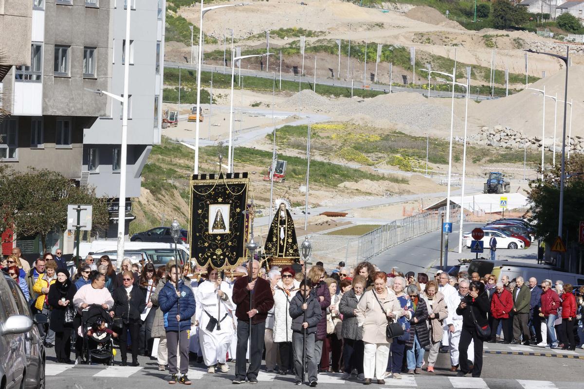 Primera procesión de la parroquia de San Francisco en O Ventorrillo