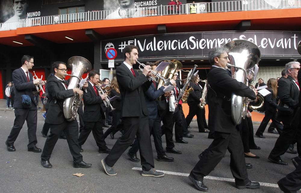 El pasodoble 'Els Poblets' suena en Mestalla