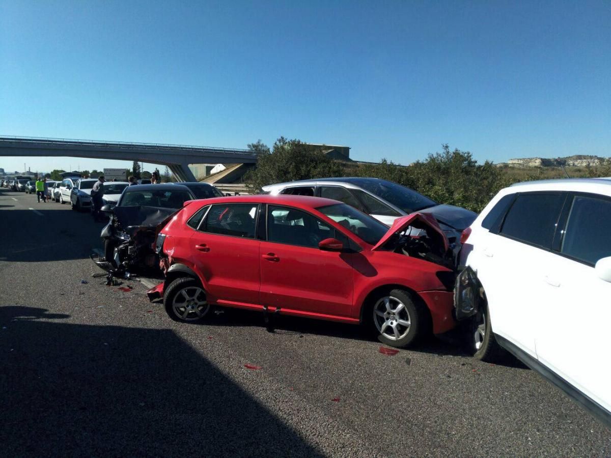 Accidente en La Puebla de Alfindén