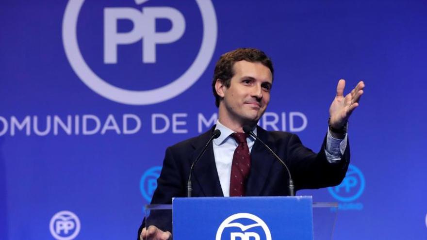 El presidente del Partido Popular, Pablo Casado.