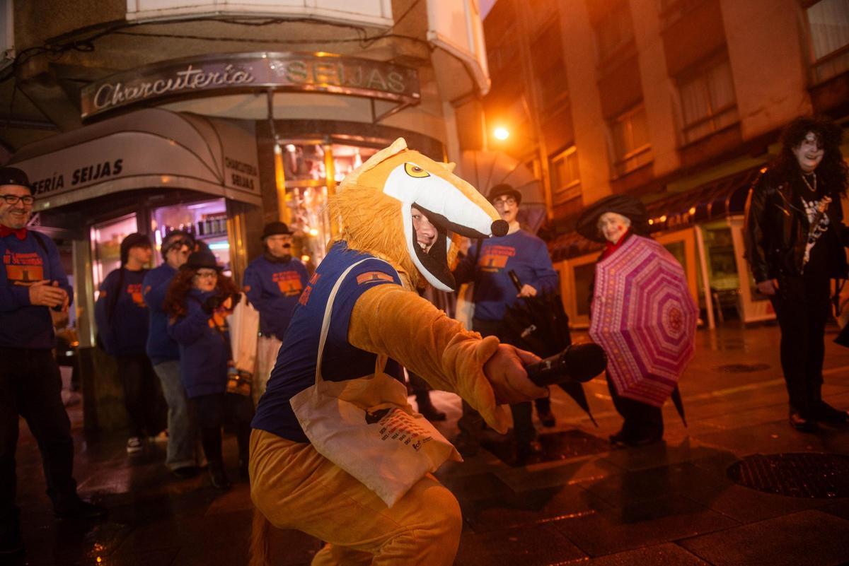Os republicanos de Corbeiroa, ayer en Sada.