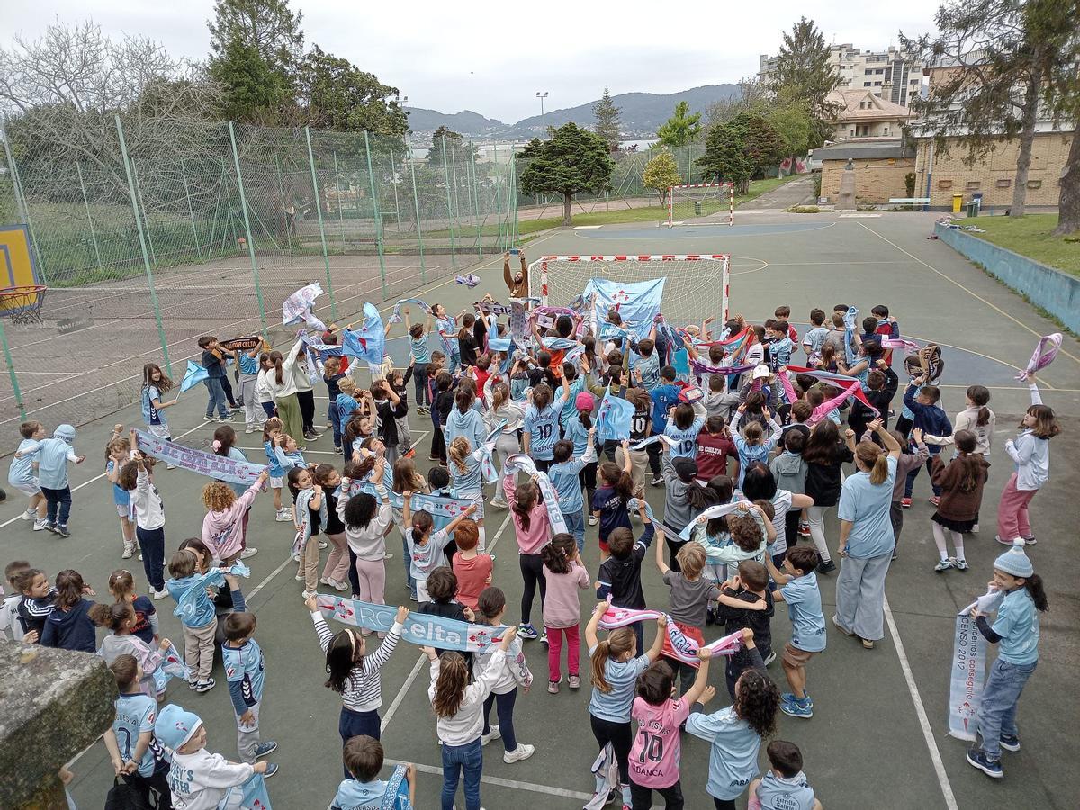 Los colegios de Vigo se vuelcan con el Celta y su remontada