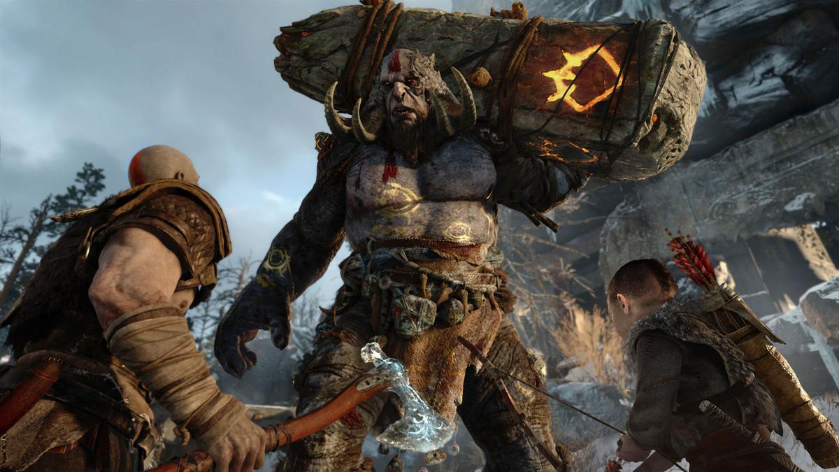 El juego God of War para PS4.