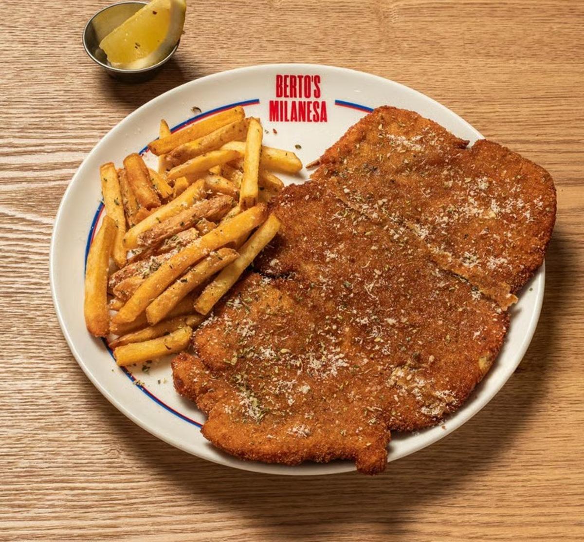 La milanesa 'sencilla' de Berto's Milanesa