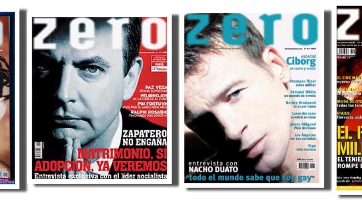Las portadas de Jesús Vázquez, Zapatero, Nacho Duato y el coronel Sánchez Silva.