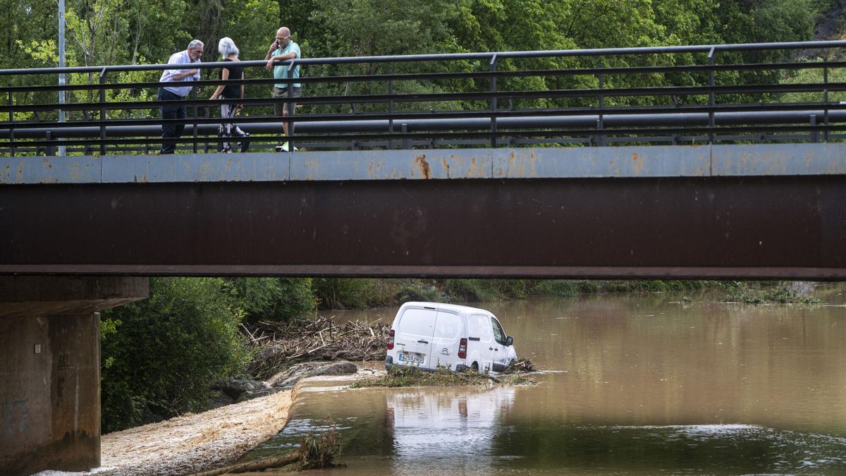 La DANA del juliol va deixar cotxes inundats a Súria