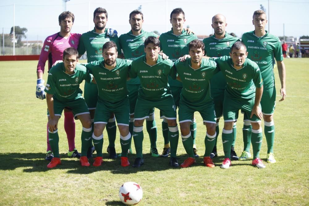 El partido entre el Sporting B y el Gernika, en imágenes