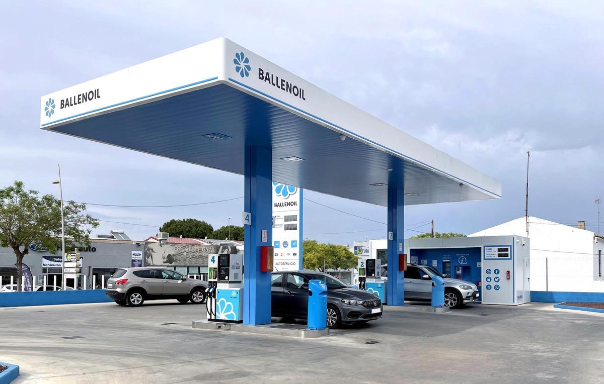 Una gasolinera de la red de Ballenoil.