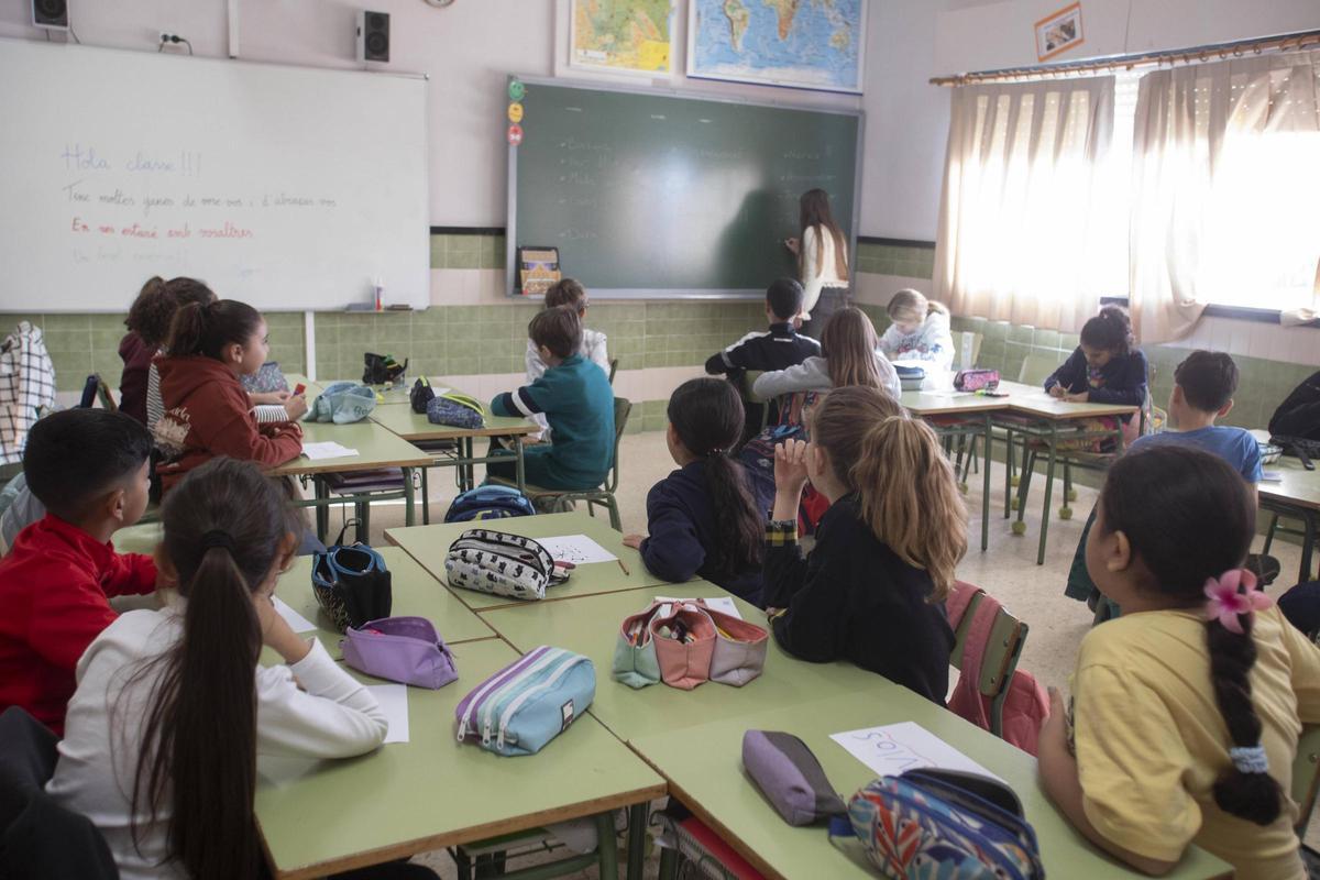 Colegio Ribalta, Algemesí, afectado por la dana.