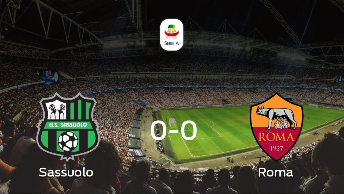 El Sassuolo y la Roma empatan a 0 en el Stadio Città del Tricolore