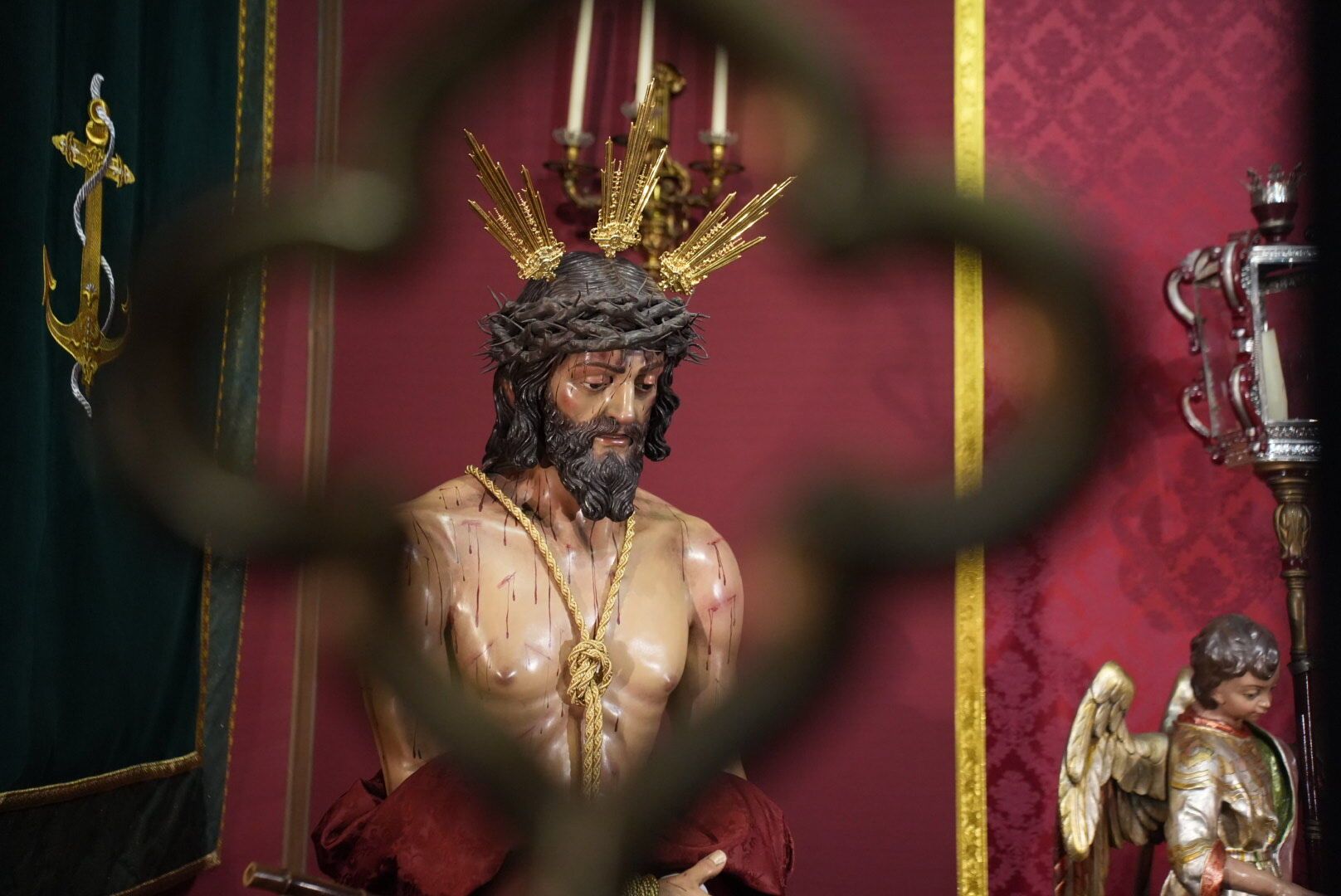 Nuestro Padre Jesús de los Afligidos de Puente Genil ya está en la iglesia de San Andrés