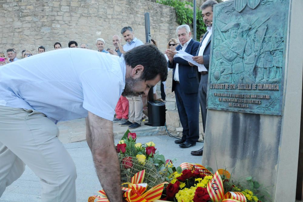 Commemoració de la Batalla de Talamanca i placa homenatge a Muriel Casals