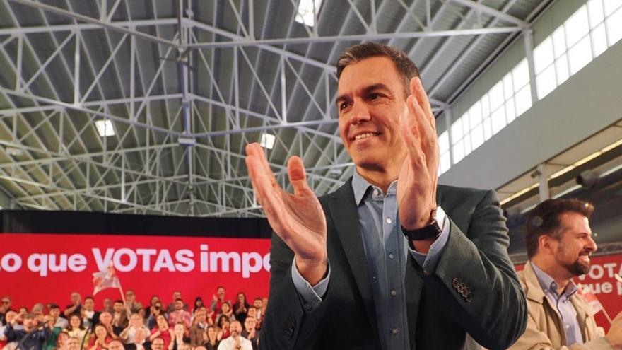 Pedro Sánchez, ayer, en Valladolid.   | // EUROPA PRESS