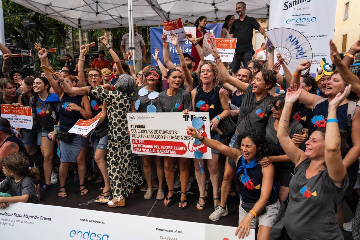 Gràcia premia a la plaza Rovira i Trias por su homenaje a Antònia Font como la calle mejor decorada de las fiestas de 2026